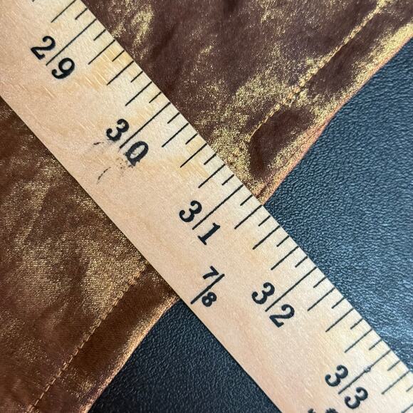 NWT & OTHER STORIES Size 4 Holiday Party Cocktail Mini Twist Front Copper Dress - Picture 5 of 11